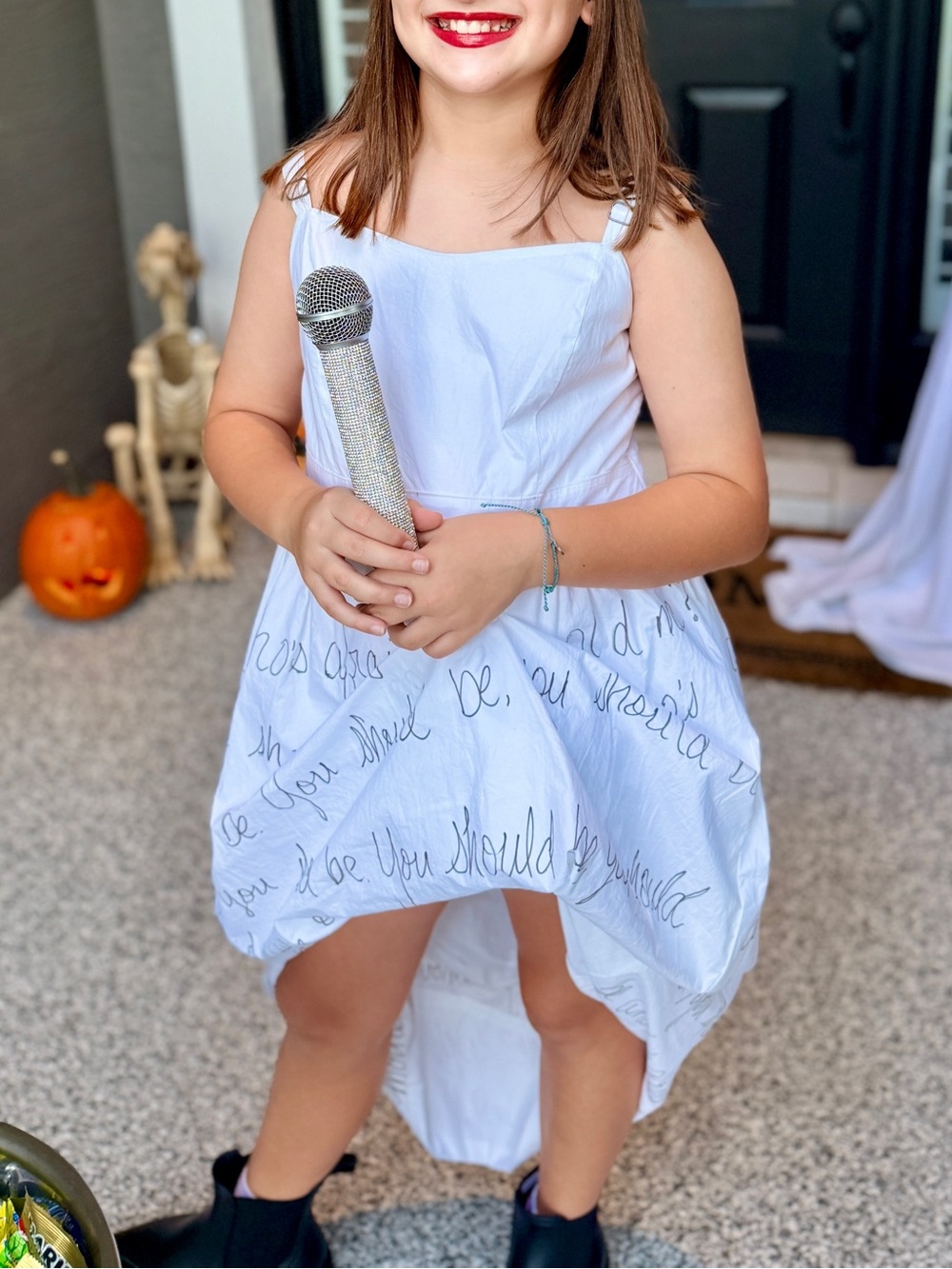 Homemade Taylor Swift Eras Tour dress with Script Detail
